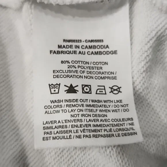 Nike Women's Oversized Fleece Dance Sweatshirt, Black/White, Size L, DV0328-010 - Picture 8 of 11